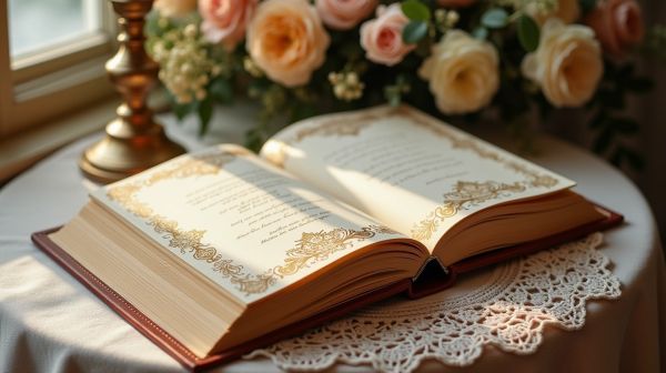 Écrivez des souvenirs inoubliables avec un livre d'or mariage